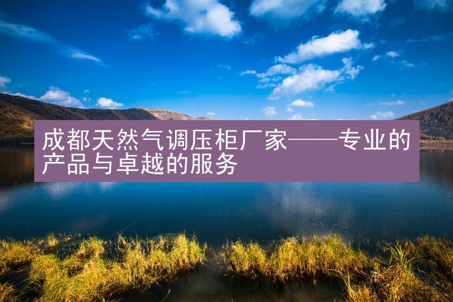 成都天然气调压柜厂家——专业的产品与卓越的服务