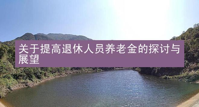 关于提高退休人员养老金的探讨与展望