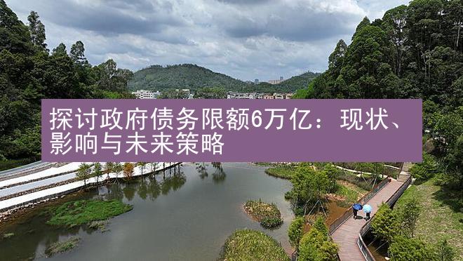 探讨政府债务限额6万亿：现状、影响与未来策略