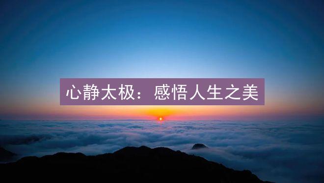 心静太极：感悟人生之美