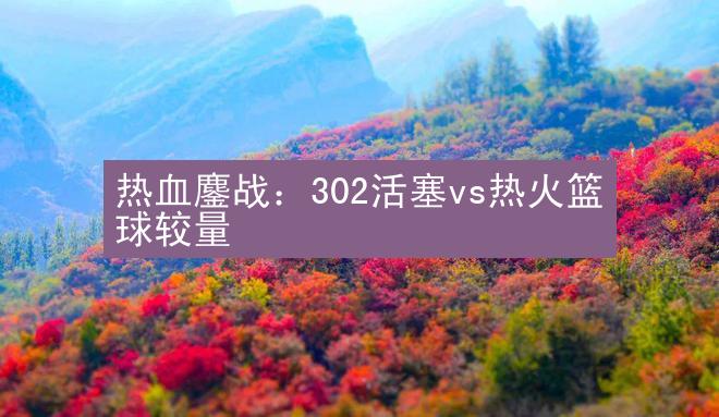 热血鏖战：302活塞vs热火篮球较量