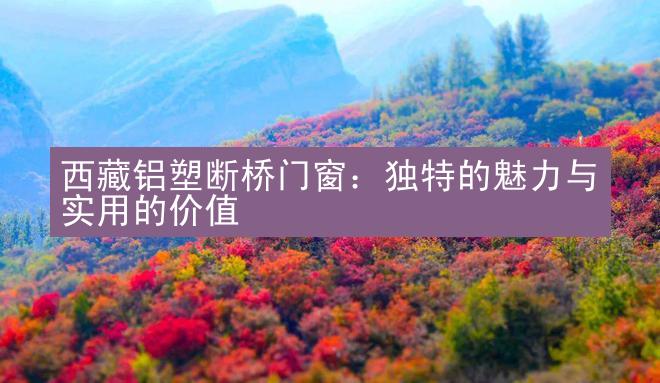 西藏铝塑断桥门窗：独特的魅力与实用的价值